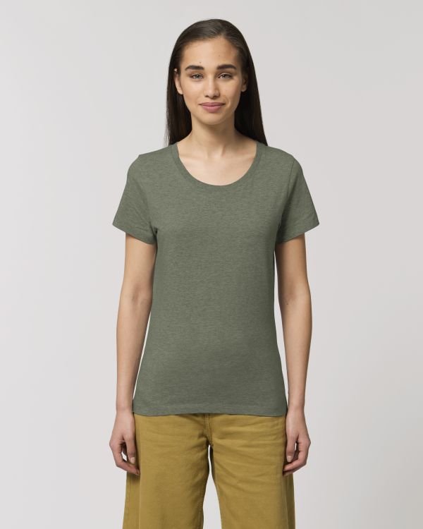 T-Shirt Stella Expresser in Farbe Mid Heather Khaki