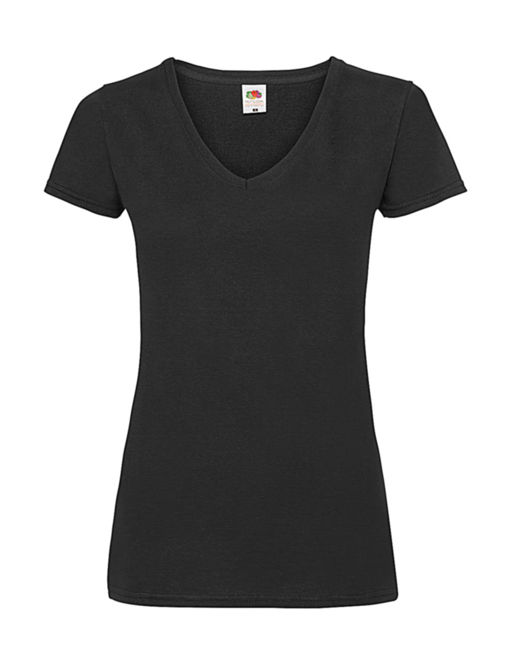  Ladies Valueweight V-Neck T in Farbe Black