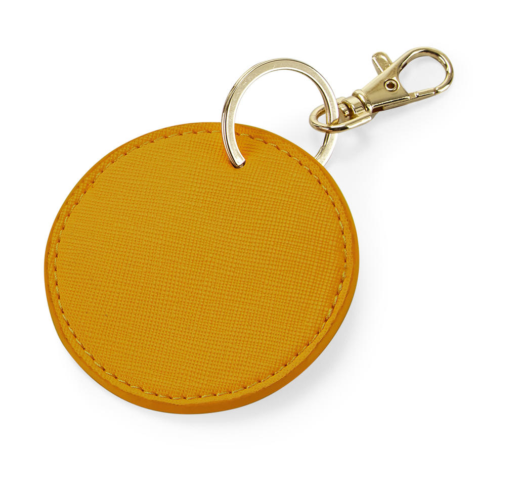  Boutique Circular Key Clip in Farbe Mustard
