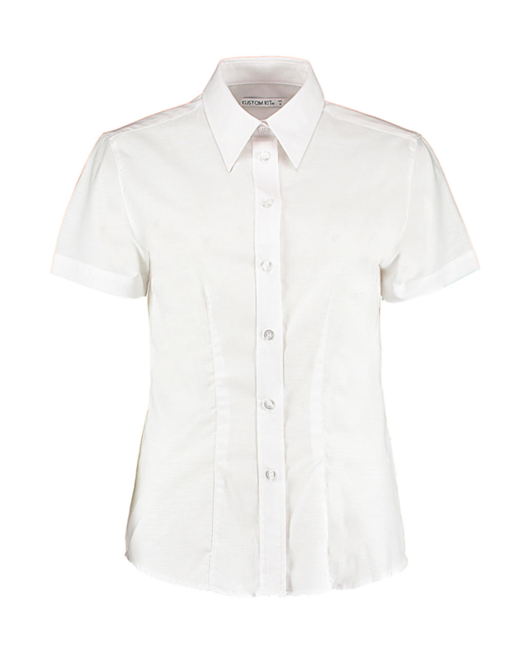  Womens Tailored Fit Workwear Oxford Shirt SSL in Farbe White