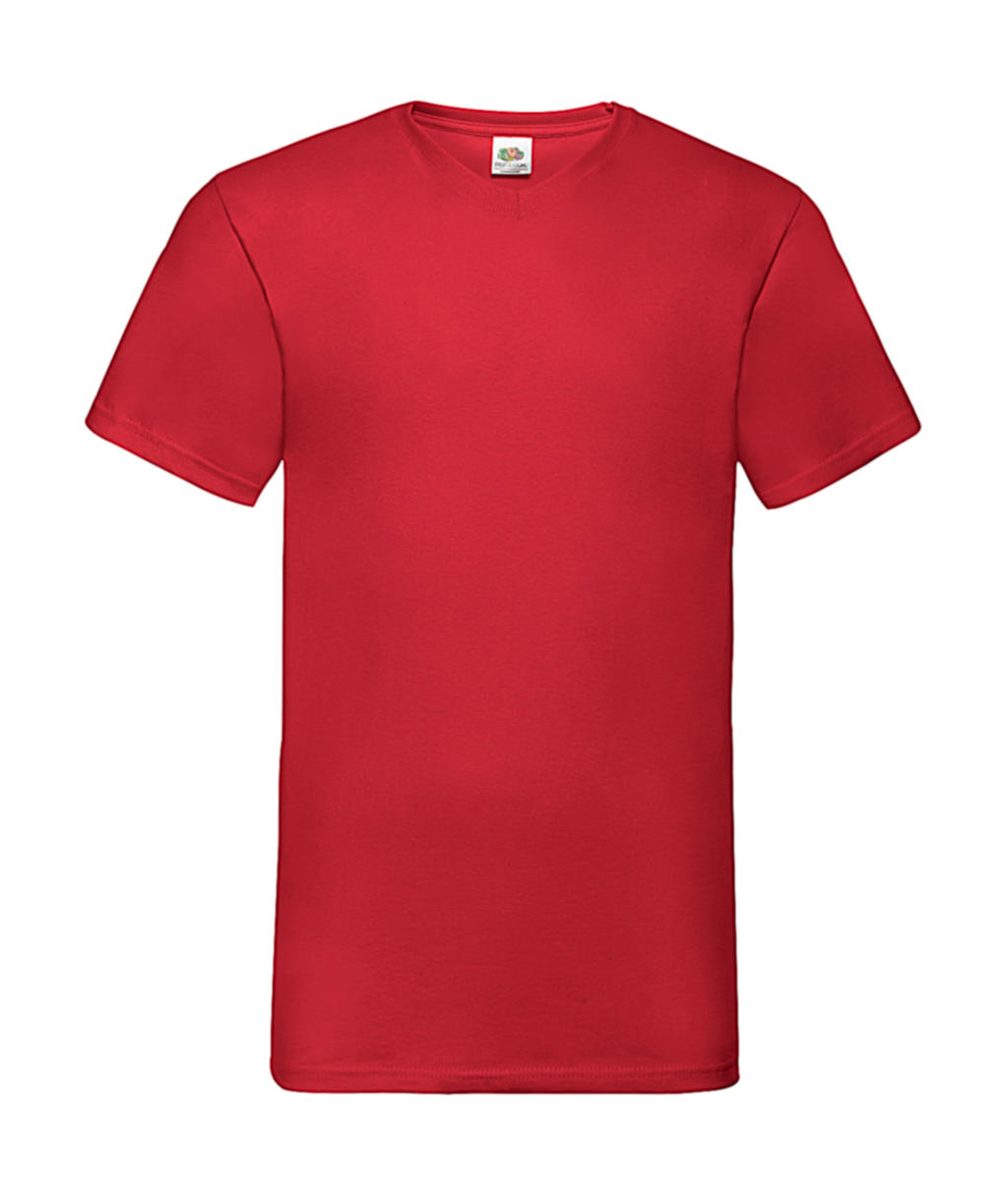  Valueweight V-Neck-Tee in Farbe Red
