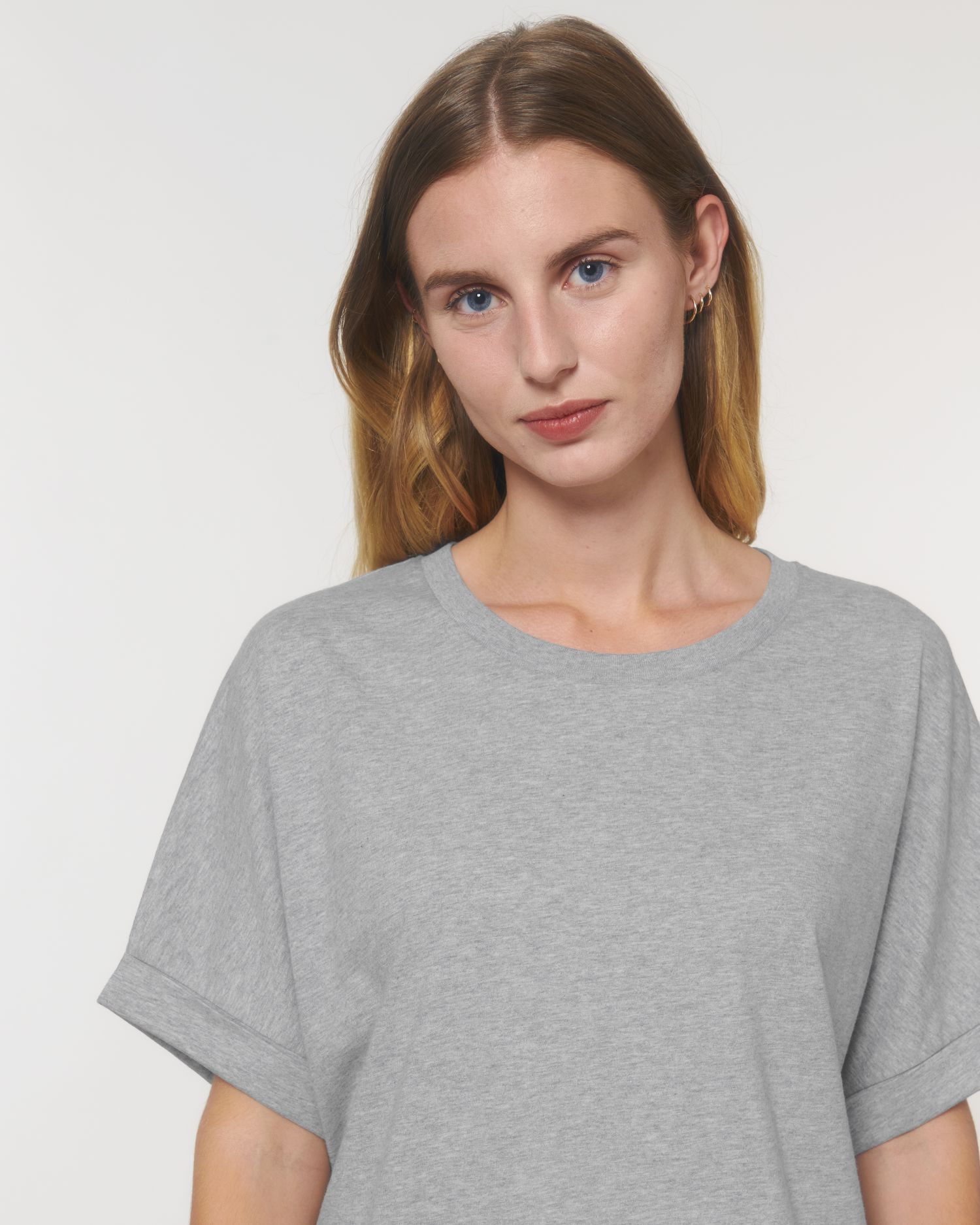 T-Shirt Stella Collider in Farbe Heather Grey