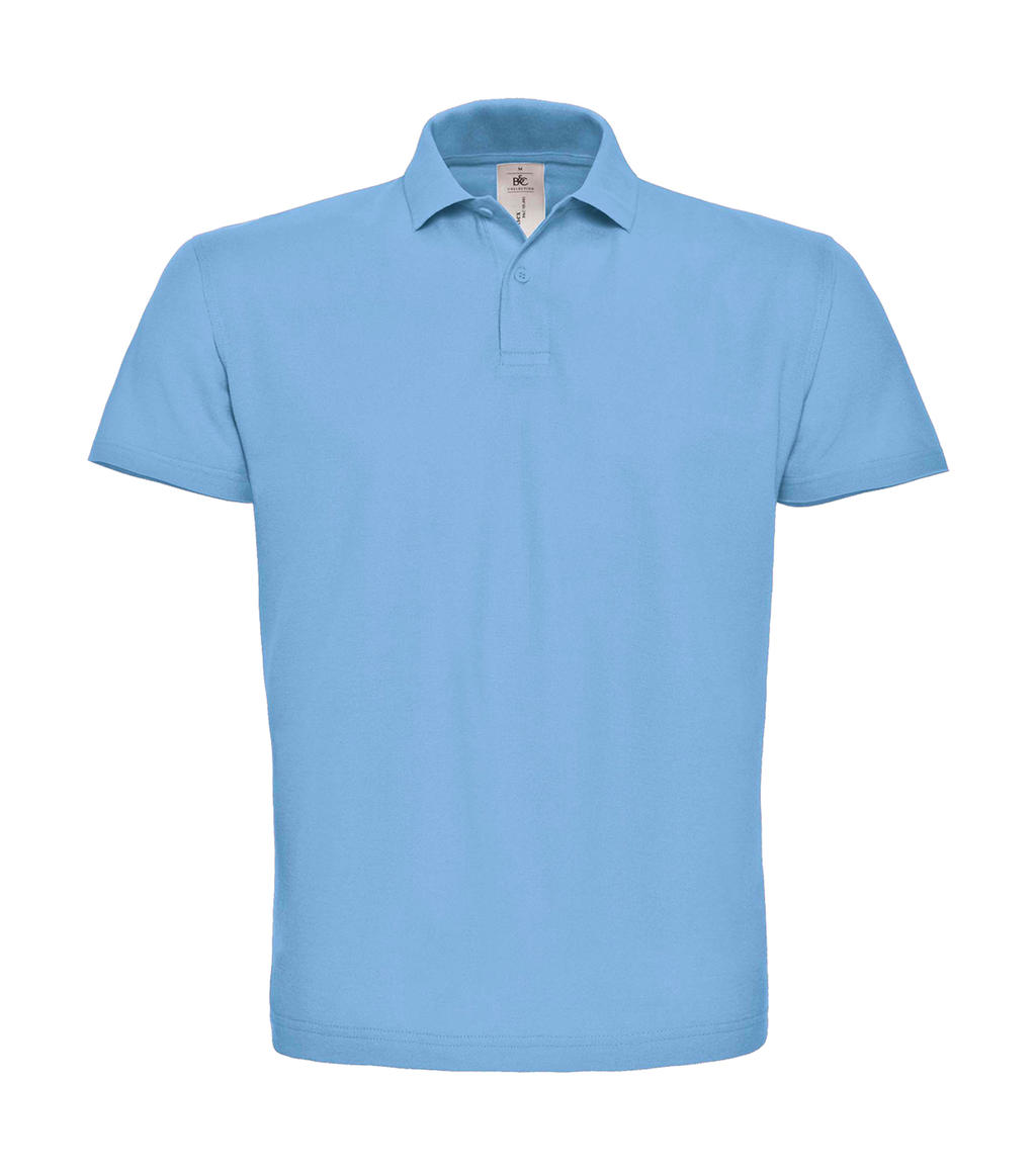  ID.001 Piqu? Polo Shirt in Farbe Light Blue