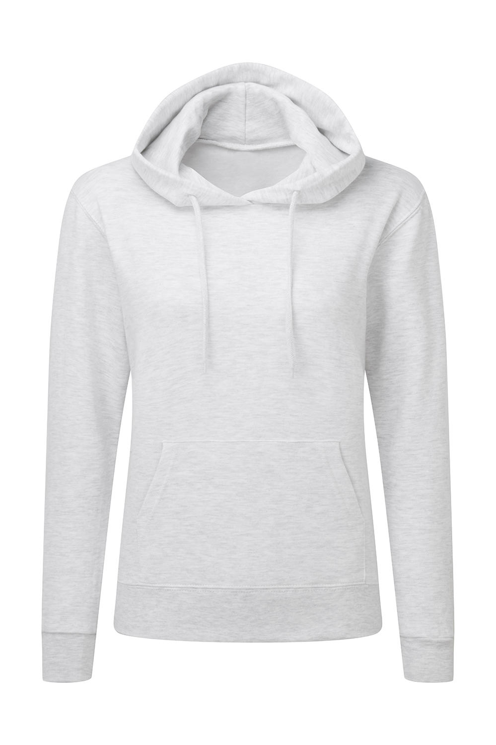  Ladies Hooded Sweatshirt in Farbe Ash Grey