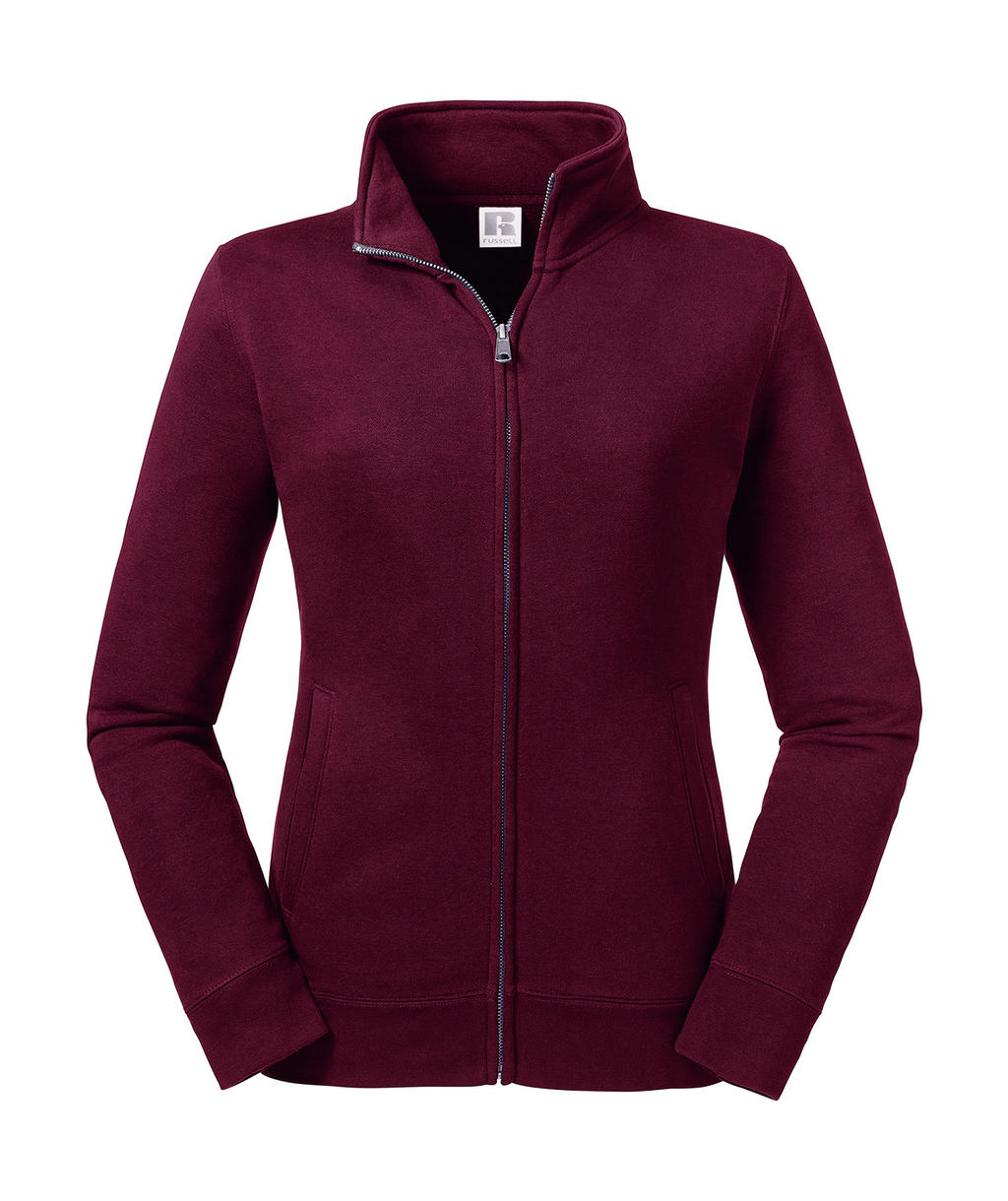  Ladies Authentic Sweat Jacket in Farbe Burgundy