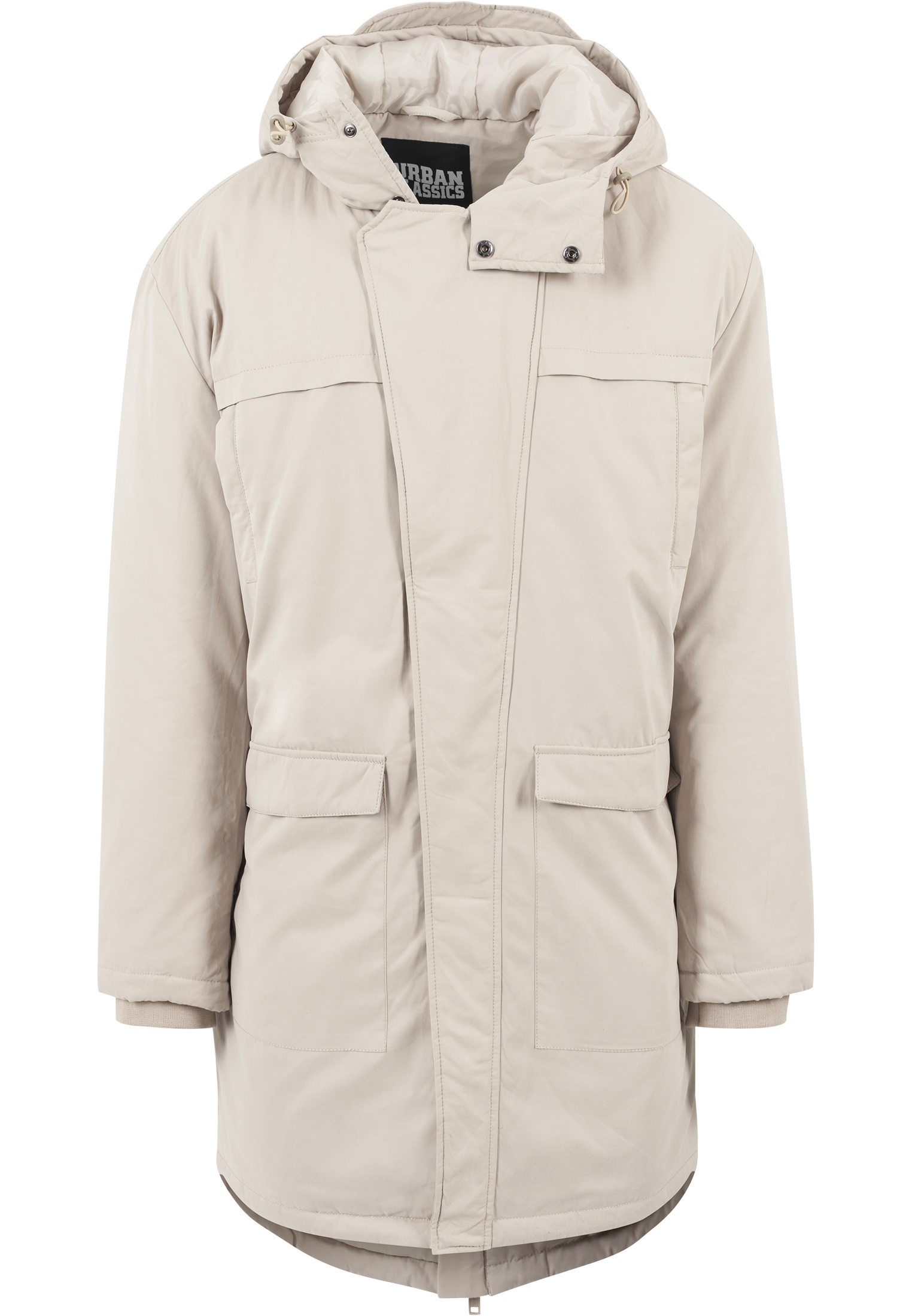 Winter Jacken Cotton Peached Canvas Parka in Farbe sand