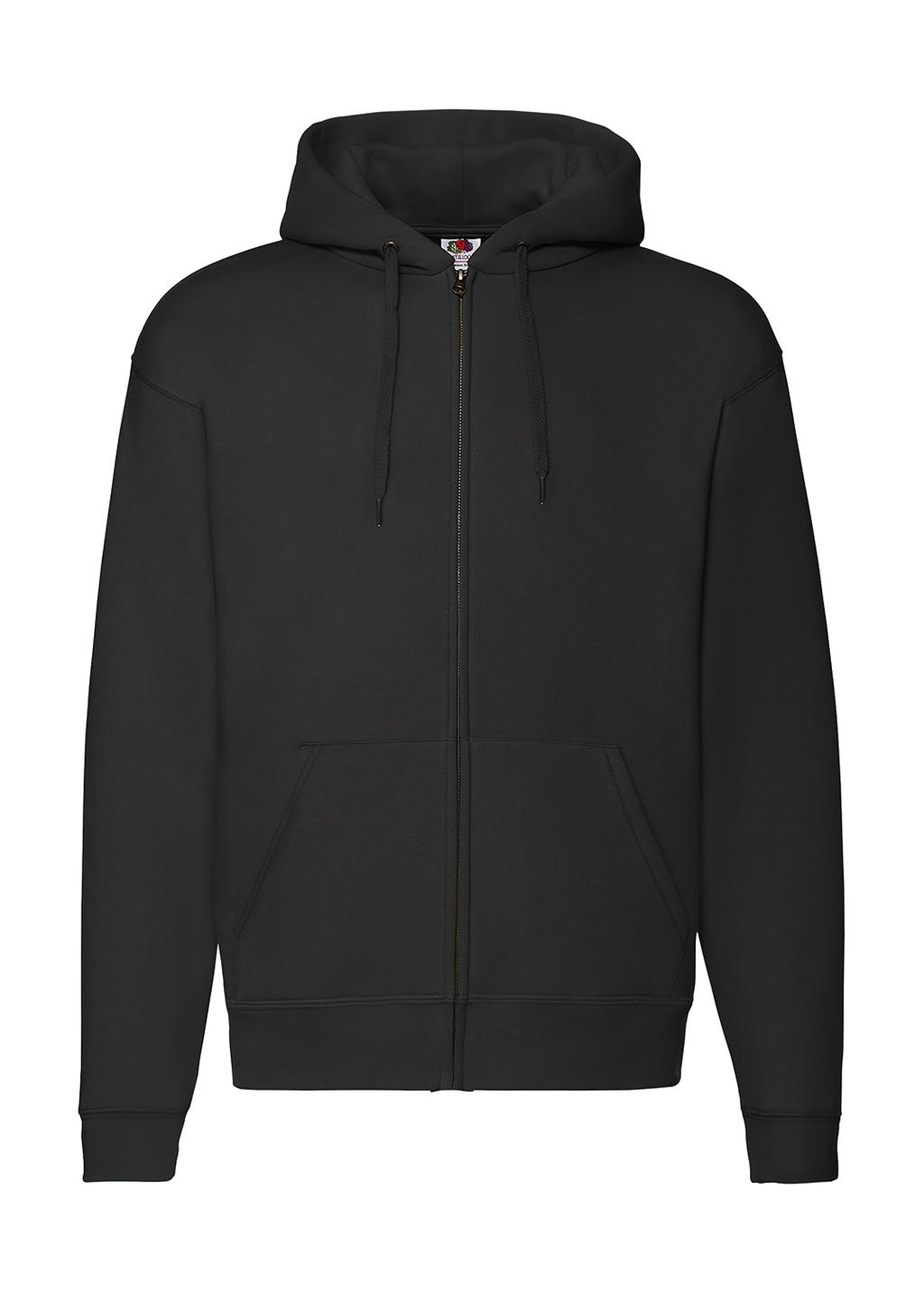  Premium Hooded Zip Sweat in Farbe Black