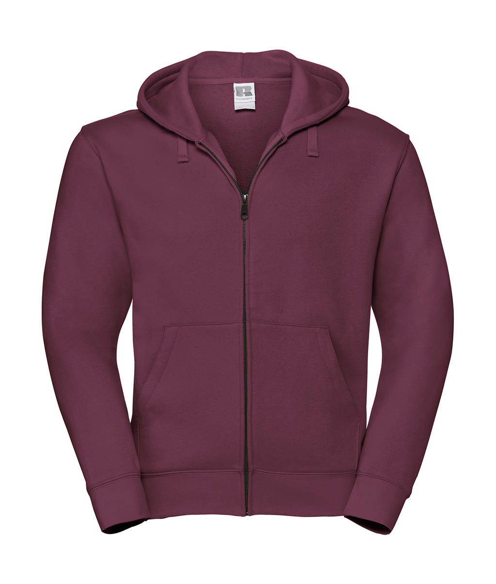  Mens Authentic Zipped Hood in Farbe Burgundy