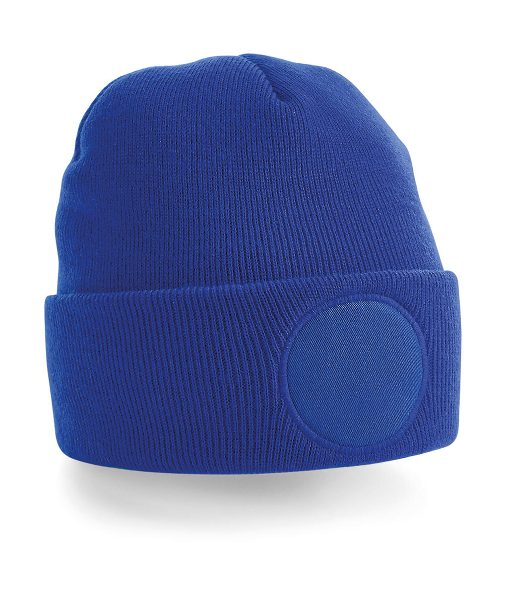  Circular Patch Beanie in Farbe Bright Royal