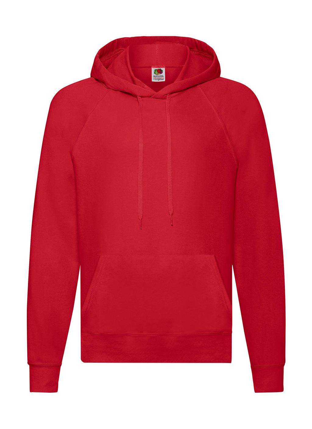  Lightweight Hooded Sweat in Farbe Red