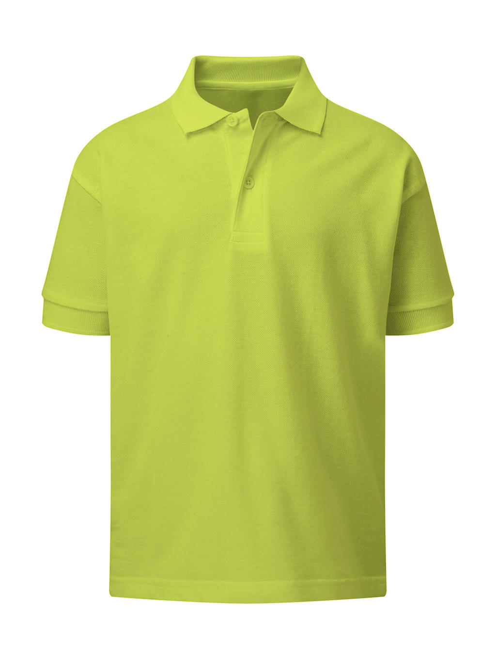  Kids Cotton Polo in Farbe Lime
