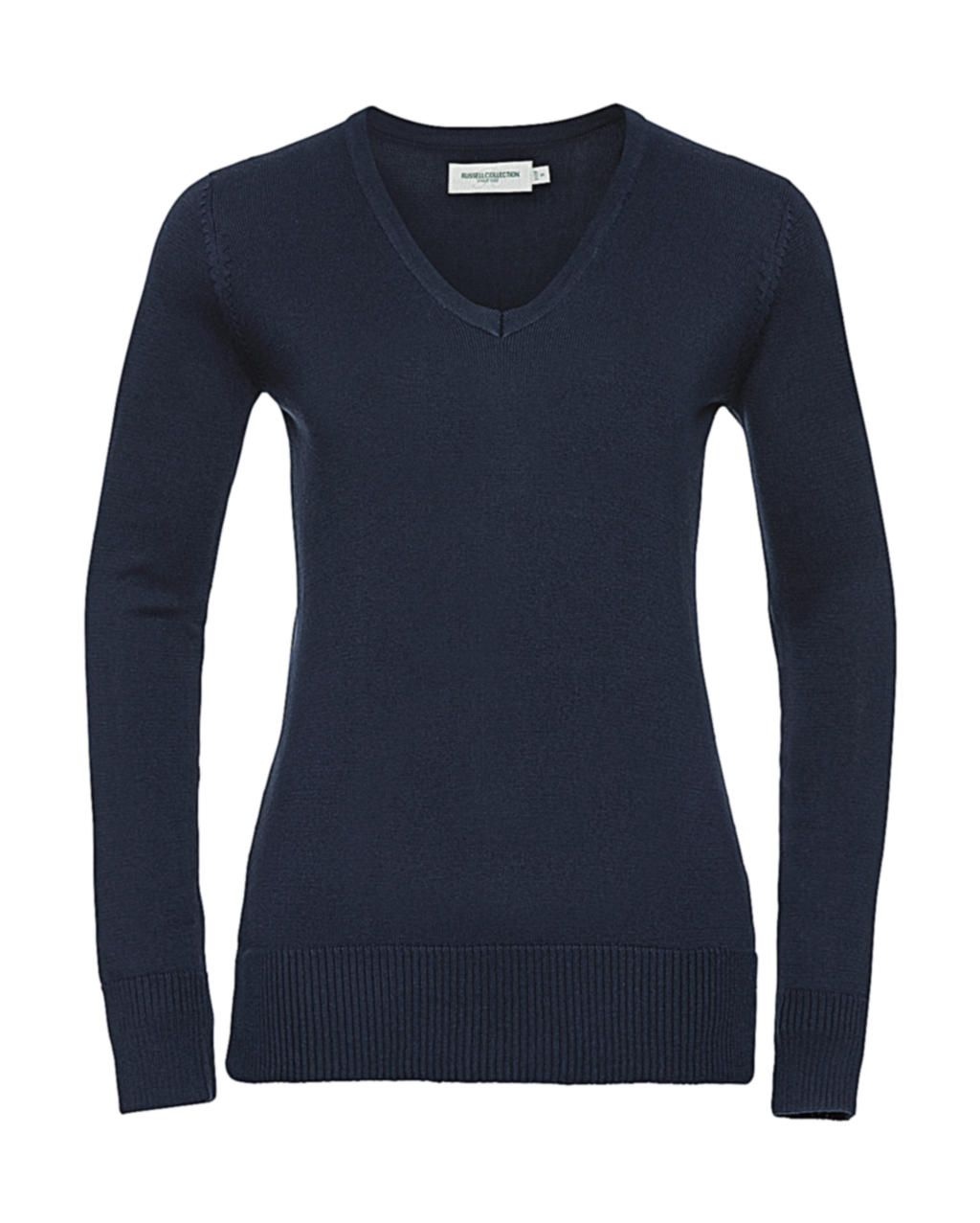  Ladies? V-Neck Knitted Pullover in Farbe French Navy