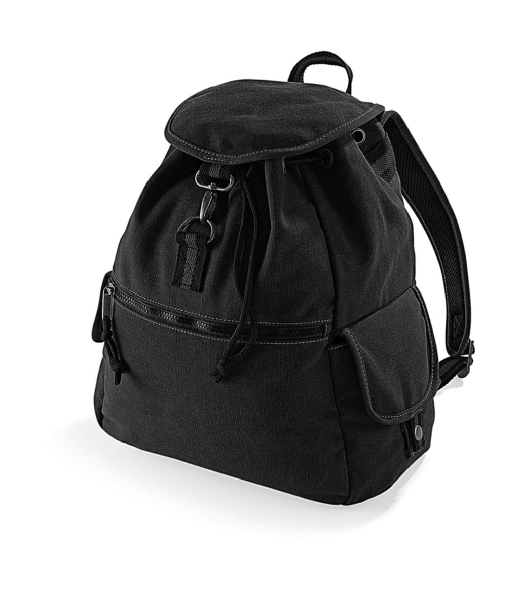  Vintage Canvas Backpack in Farbe Vintage Black