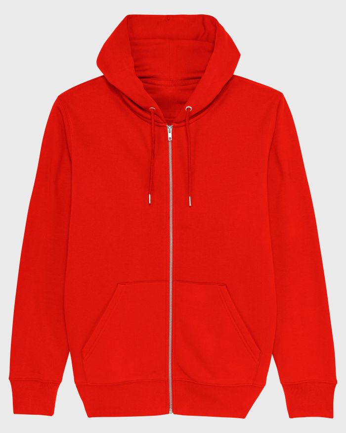 Zip-thru sweatshirts Stanley Cultivator in Farbe Bright Red