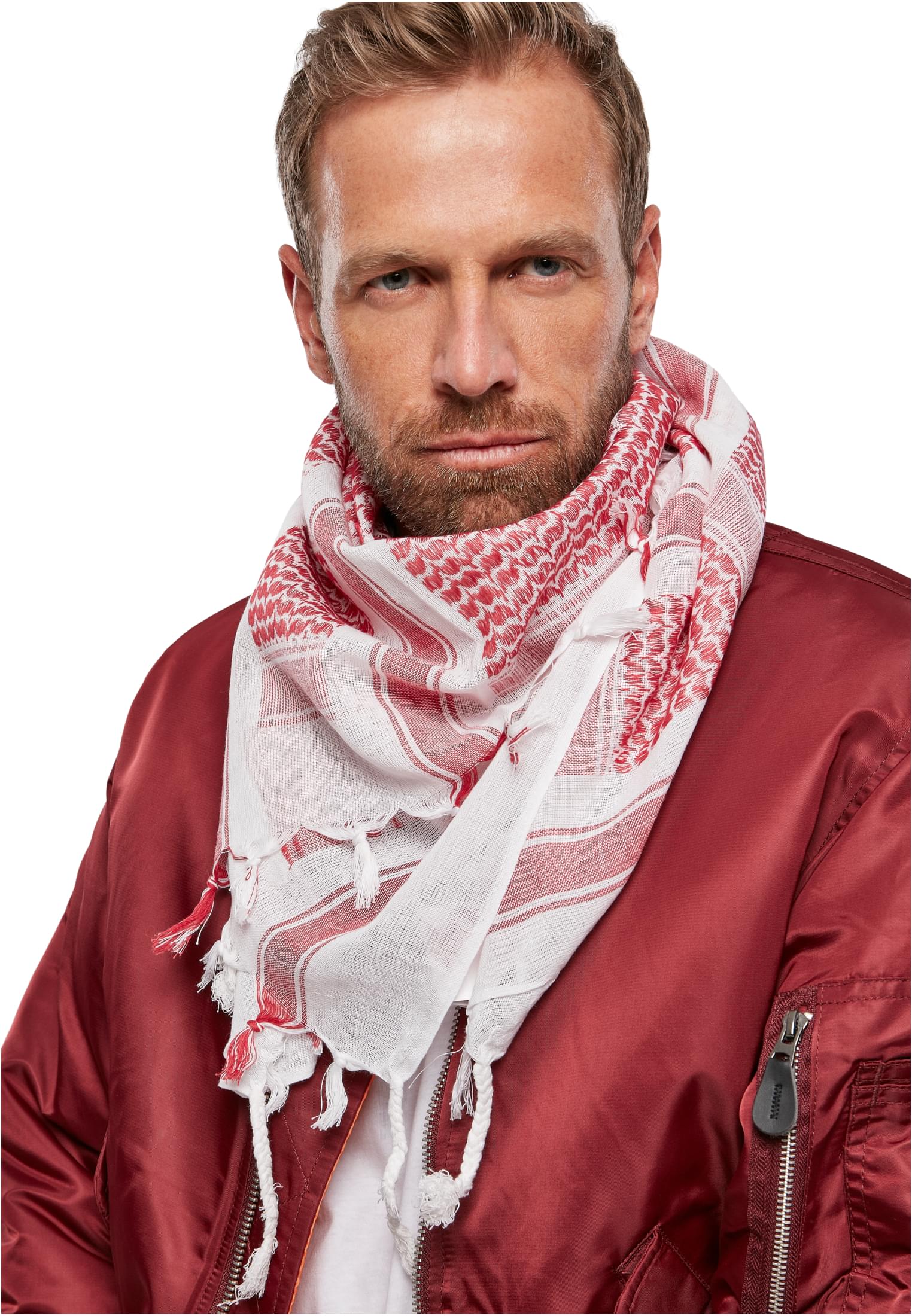 Accessoires Shemag Scarf in Farbe red/wht