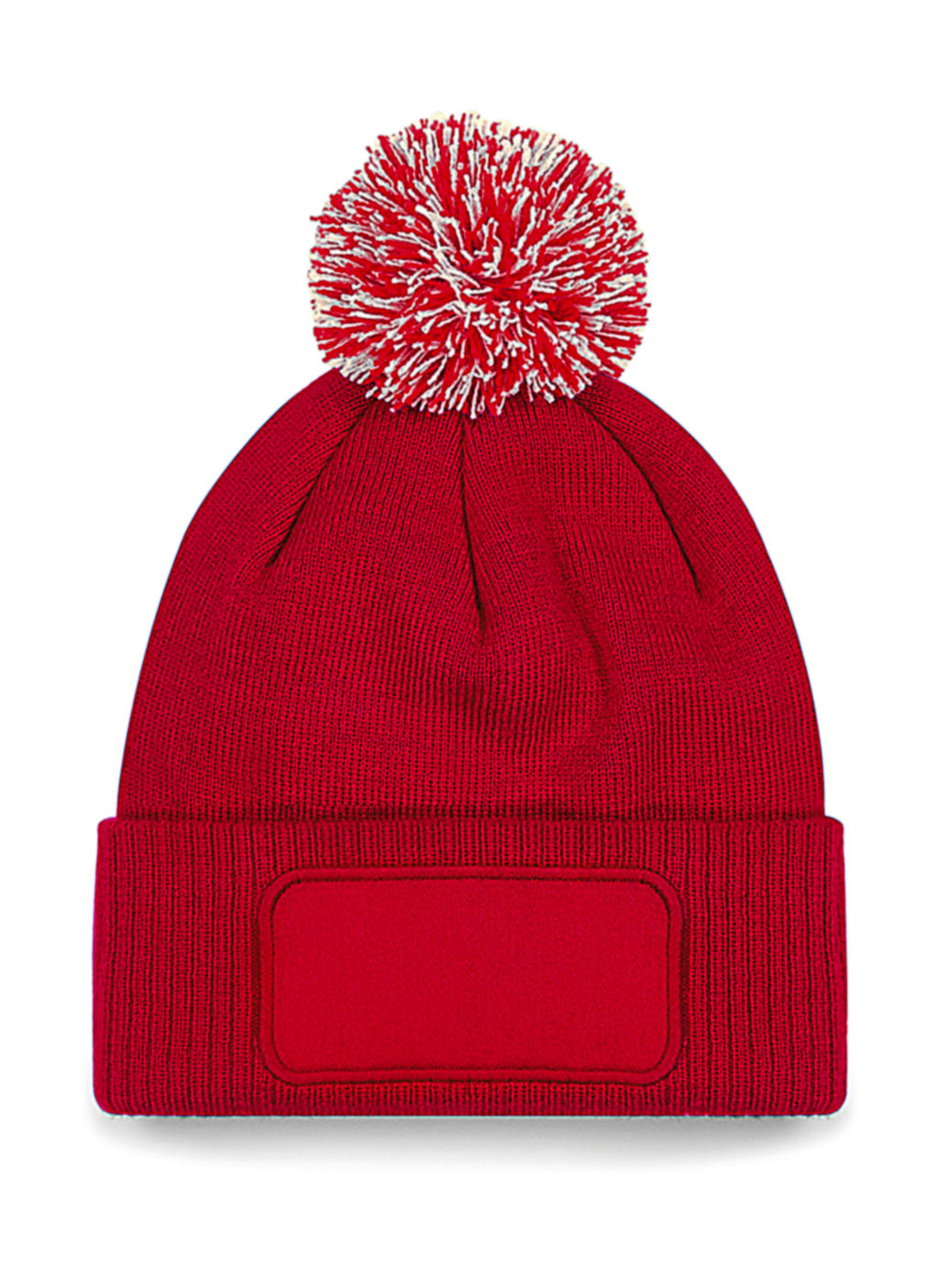  Snowstar Printers Beanie in Farbe Classic Red/Off White