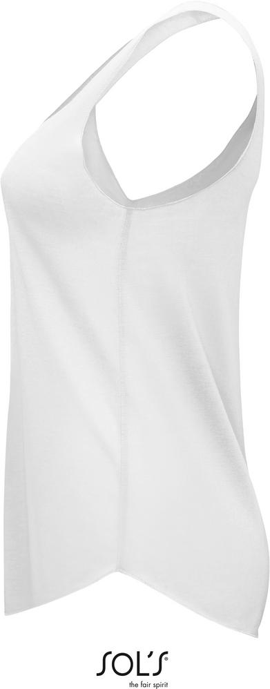 T-Shirt Jade Damen Light-Jersey Tank Top in Farbe white
