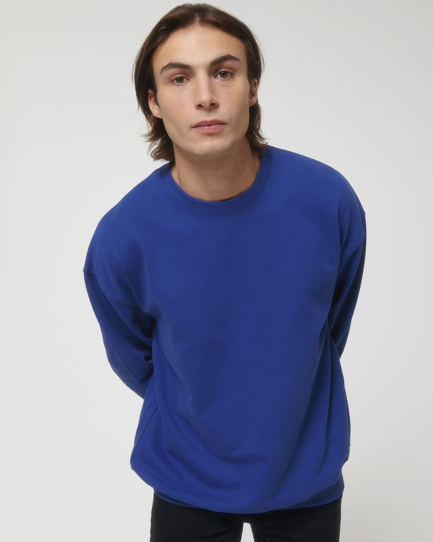 Crew neck sweatshirts Radder in Farbe Worker Blue