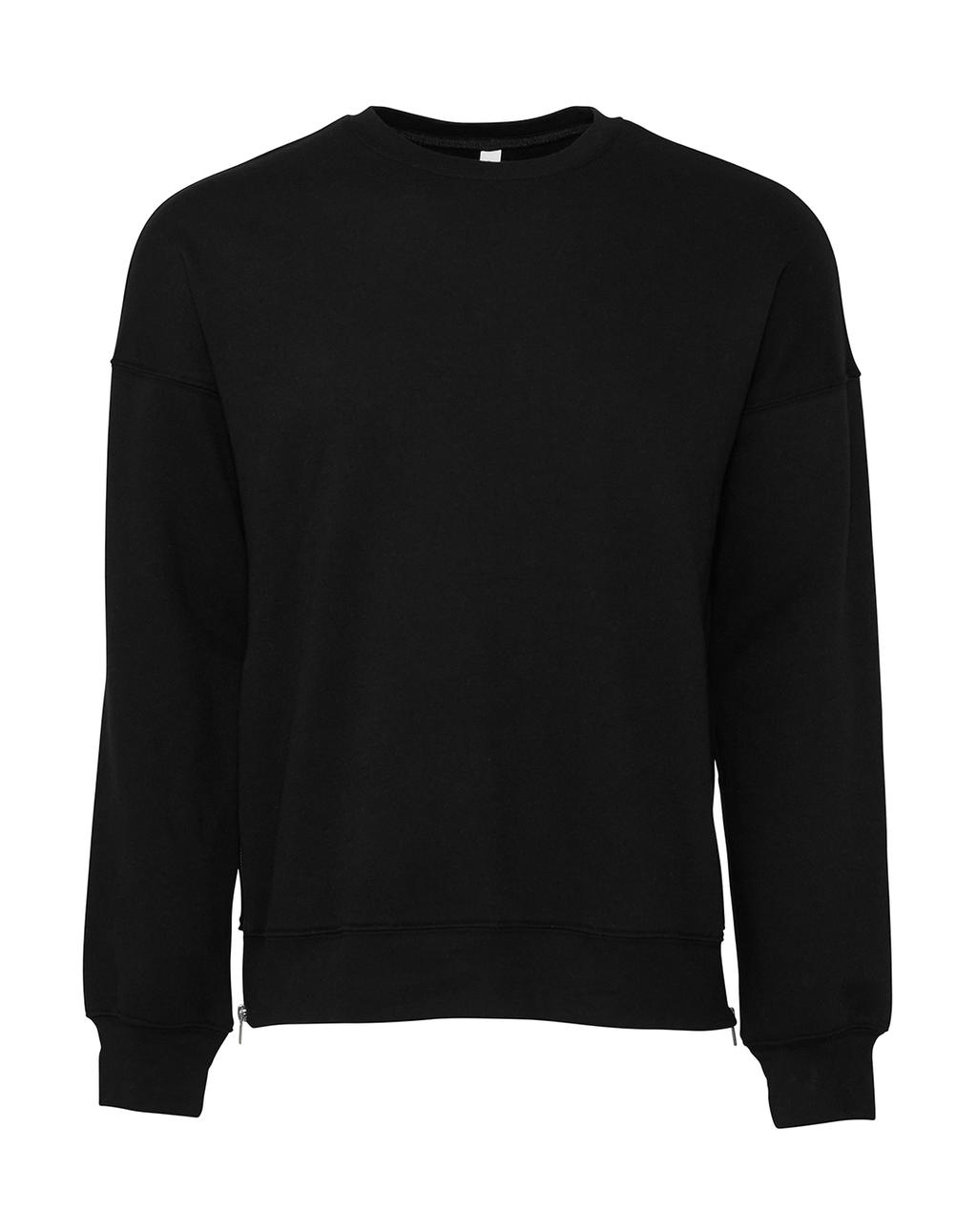  Unisex Drop Shoulder Fleece in Farbe DTG Black