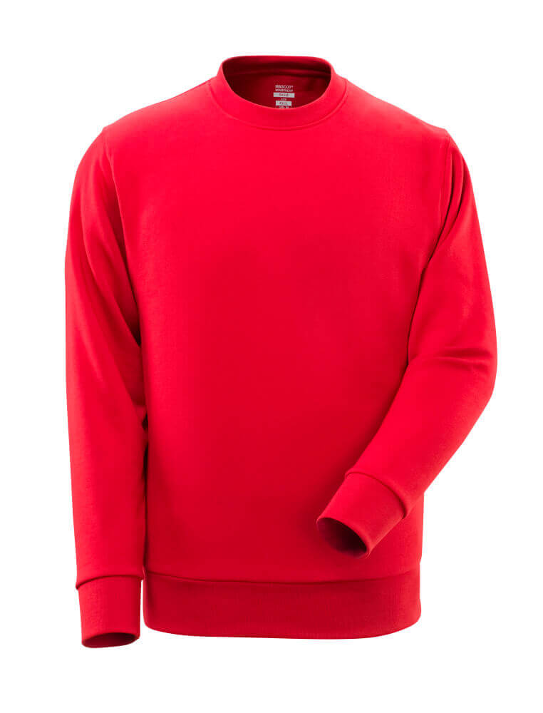 Sweatshirt CROSSOVER Sweatshirt in Farbe Verkehrsrot