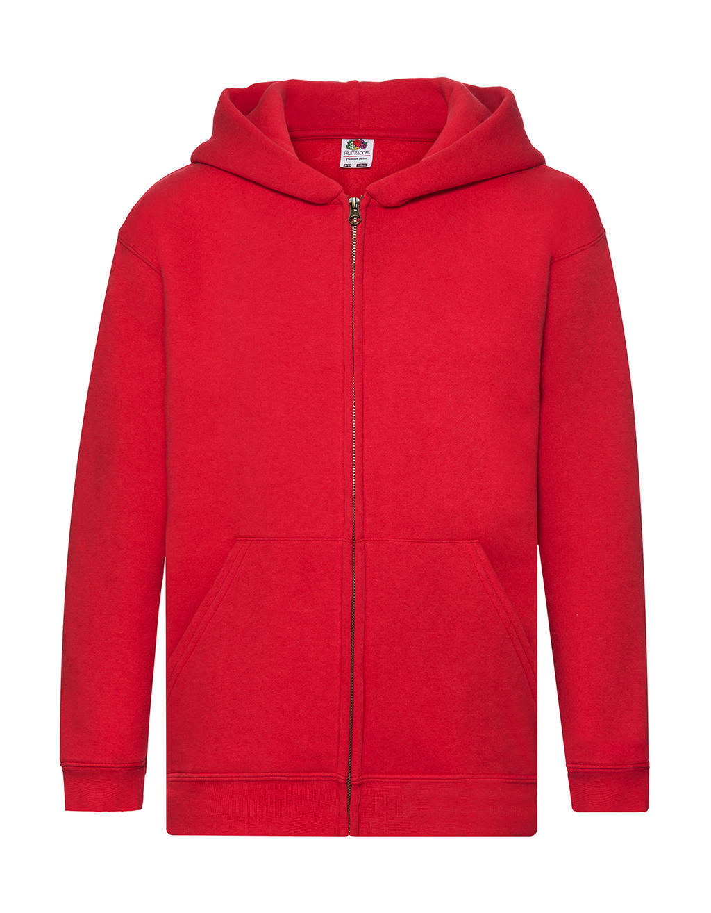  Kids Premium Hooded Sweat Jacket in Farbe Red