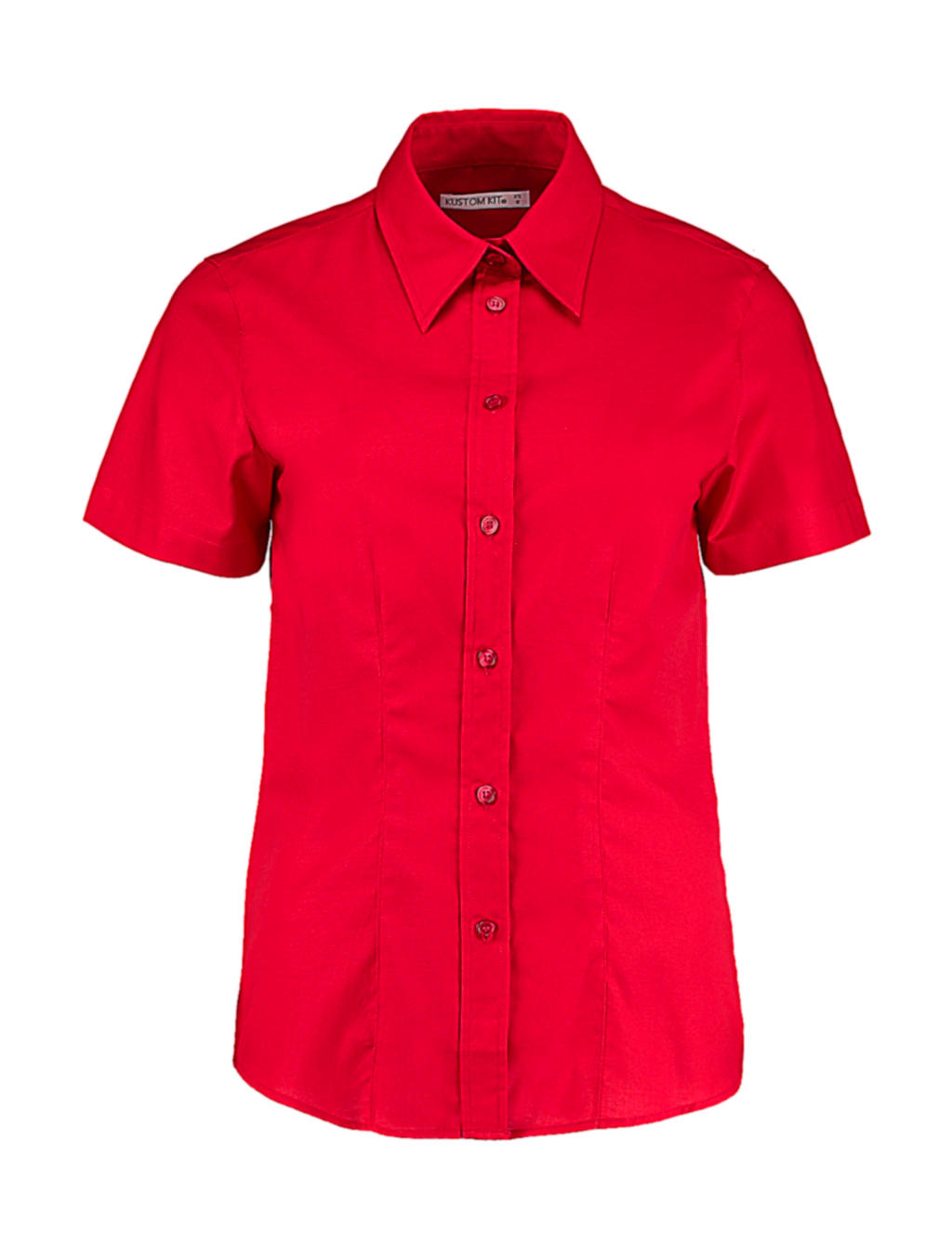  Womens Tailored Fit Workwear Oxford Shirt SSL in Farbe Red