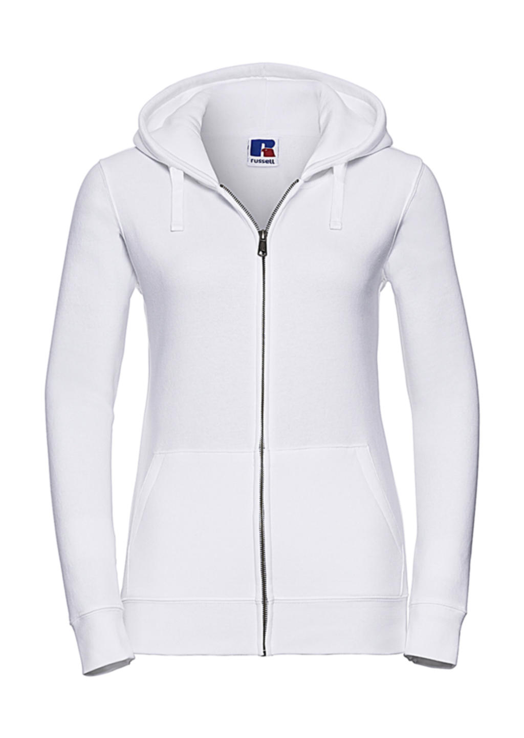  Ladies Authentic Zipped Hood in Farbe White
