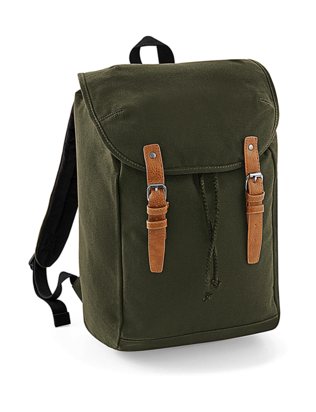  Vintage Backpack in Farbe Military Green