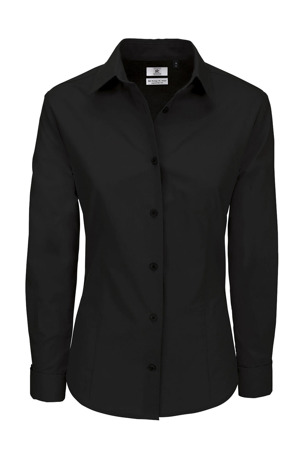  Heritage LSL/women Poplin Shirt in Farbe Black