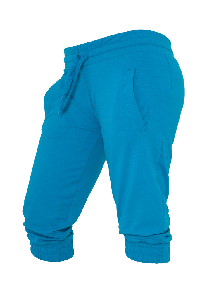 Sweatpants Ladies French Terry Capri in Farbe turquoise