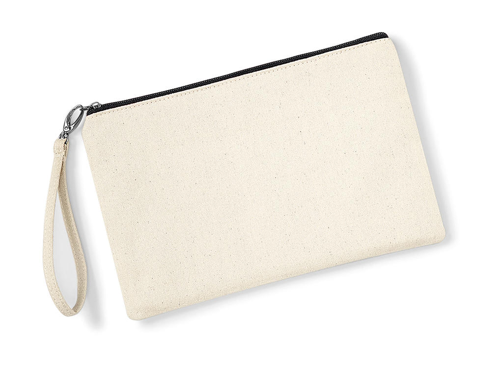  Canvas Wristlet Pouch in Farbe Natural/Black