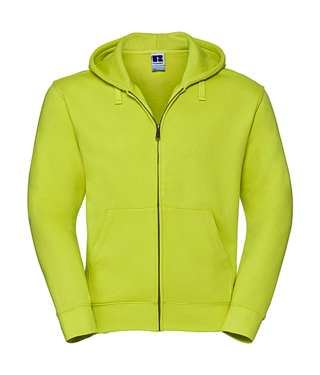  Mens Authentic Zipped Hood in Farbe Lime