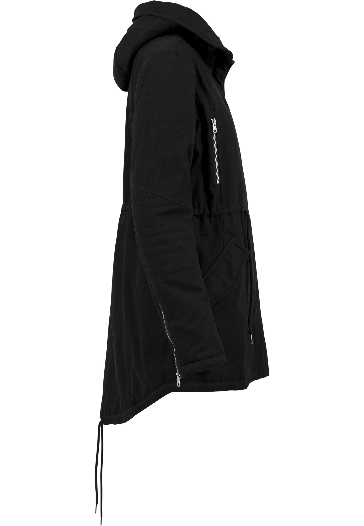 Winter Jacken Ladies Sherpa Lined Cotton Parka in Farbe black
