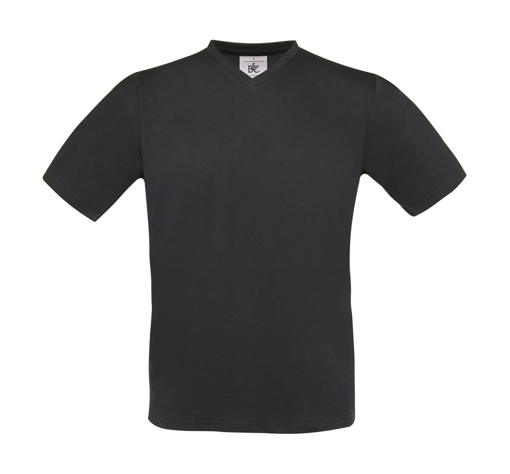  Exact V-neck T-Shirt in Farbe Dark Grey