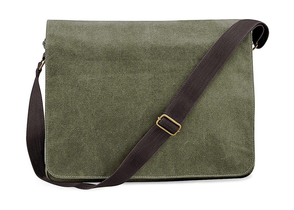  Vintage Canvas Despatch Bag in Farbe Vintage Military Green