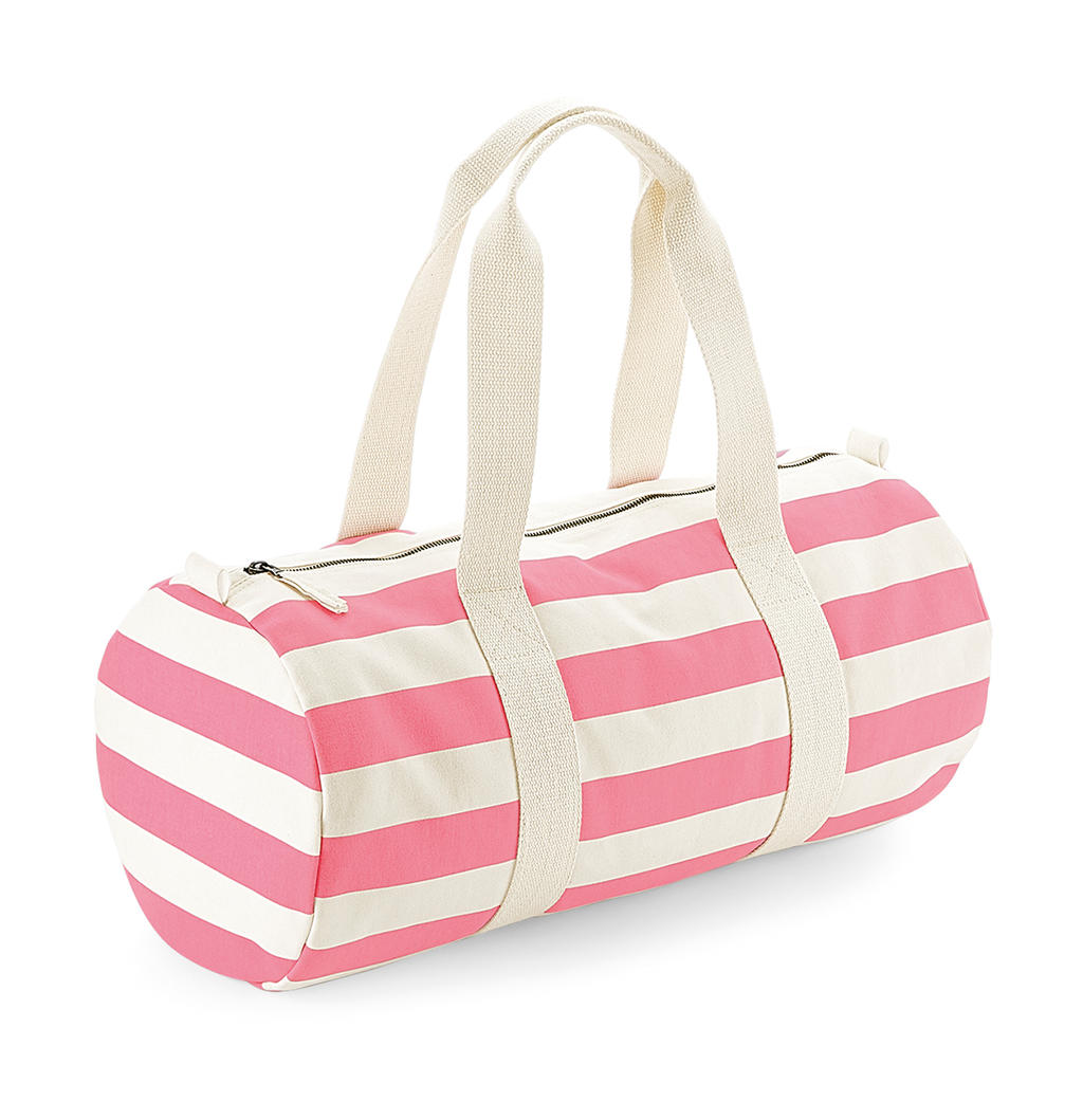  Nautical Barrel Bag in Farbe Natural/Pink