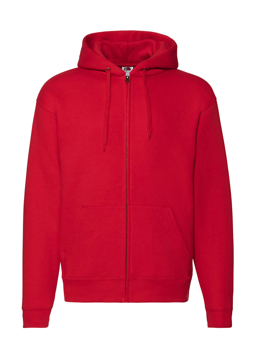  Premium Hooded Zip Sweat in Farbe Red