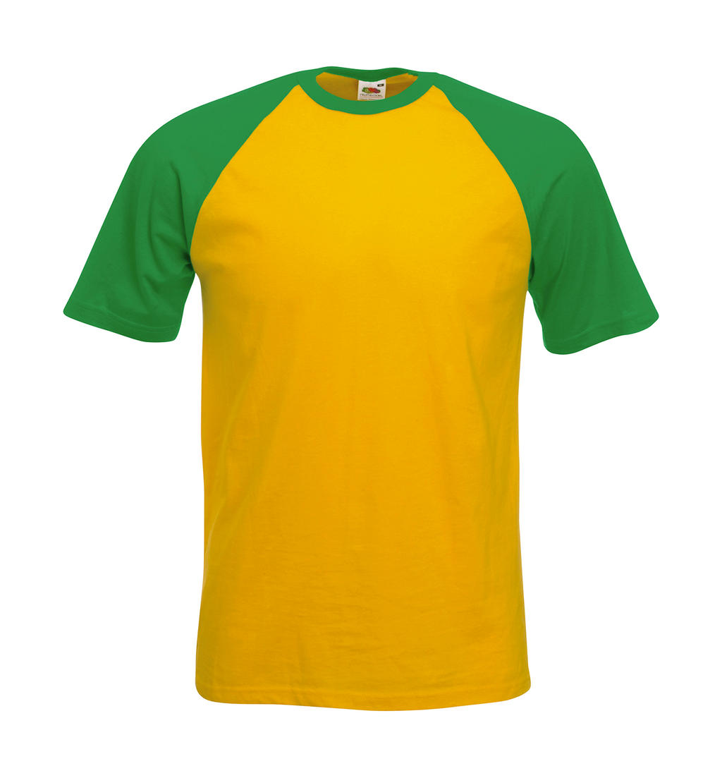  Valueweight Baseball T in Farbe Sunflower/Kelly Green