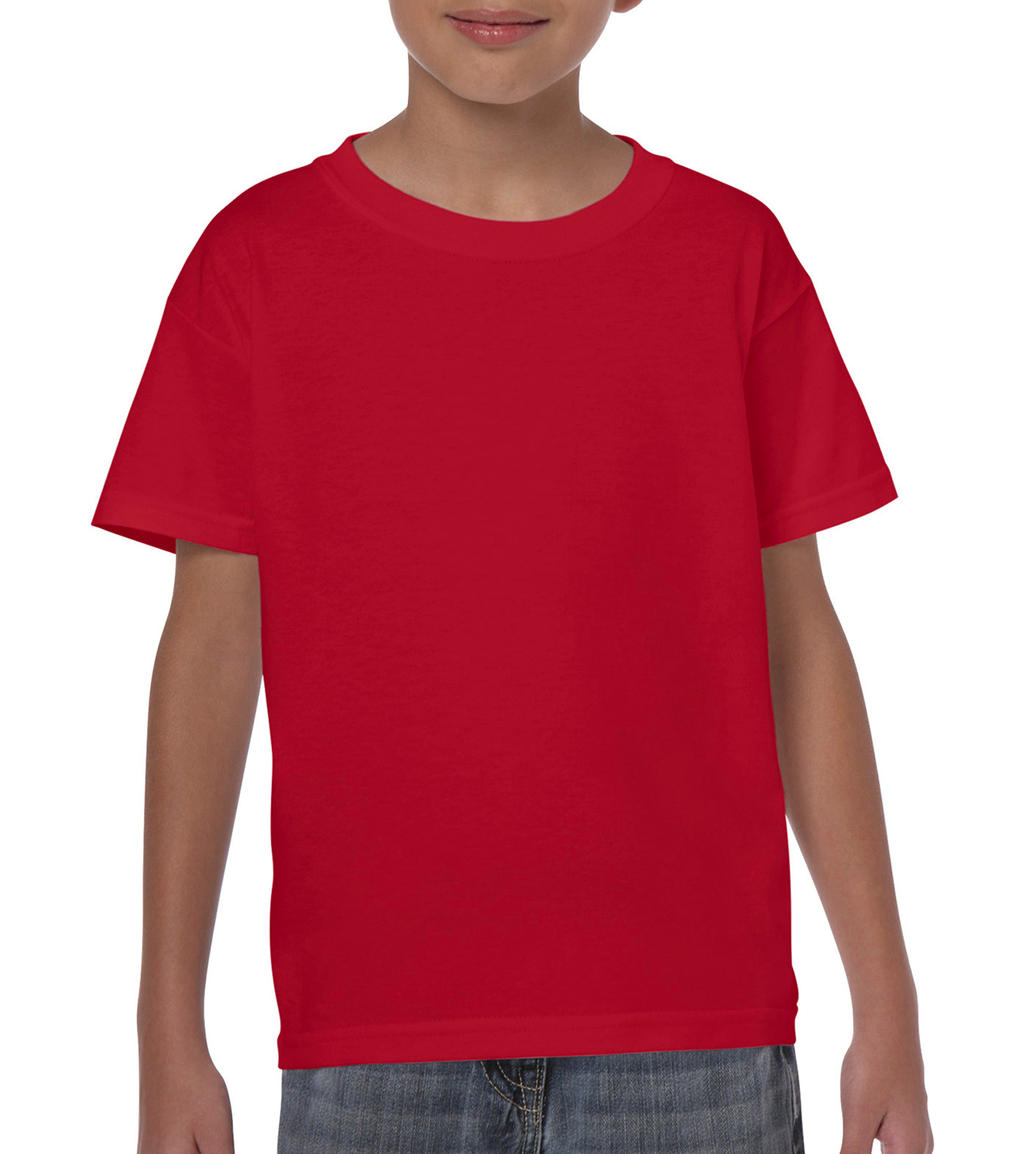  Heavy Cotton Youth T-Shirt in Farbe Red