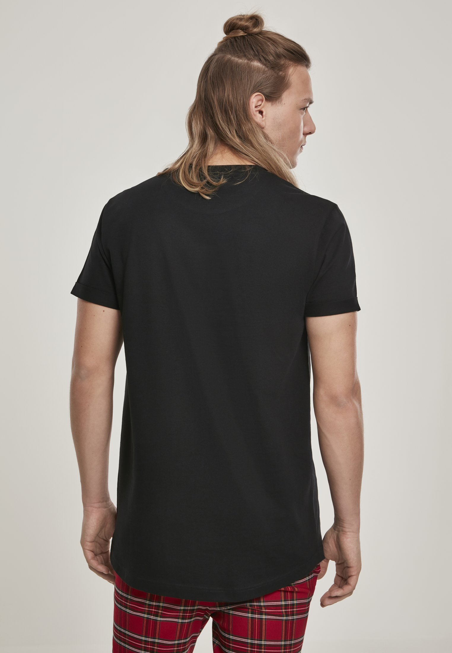 T-Shirts Short Shaped Turn Up Tee in Farbe black