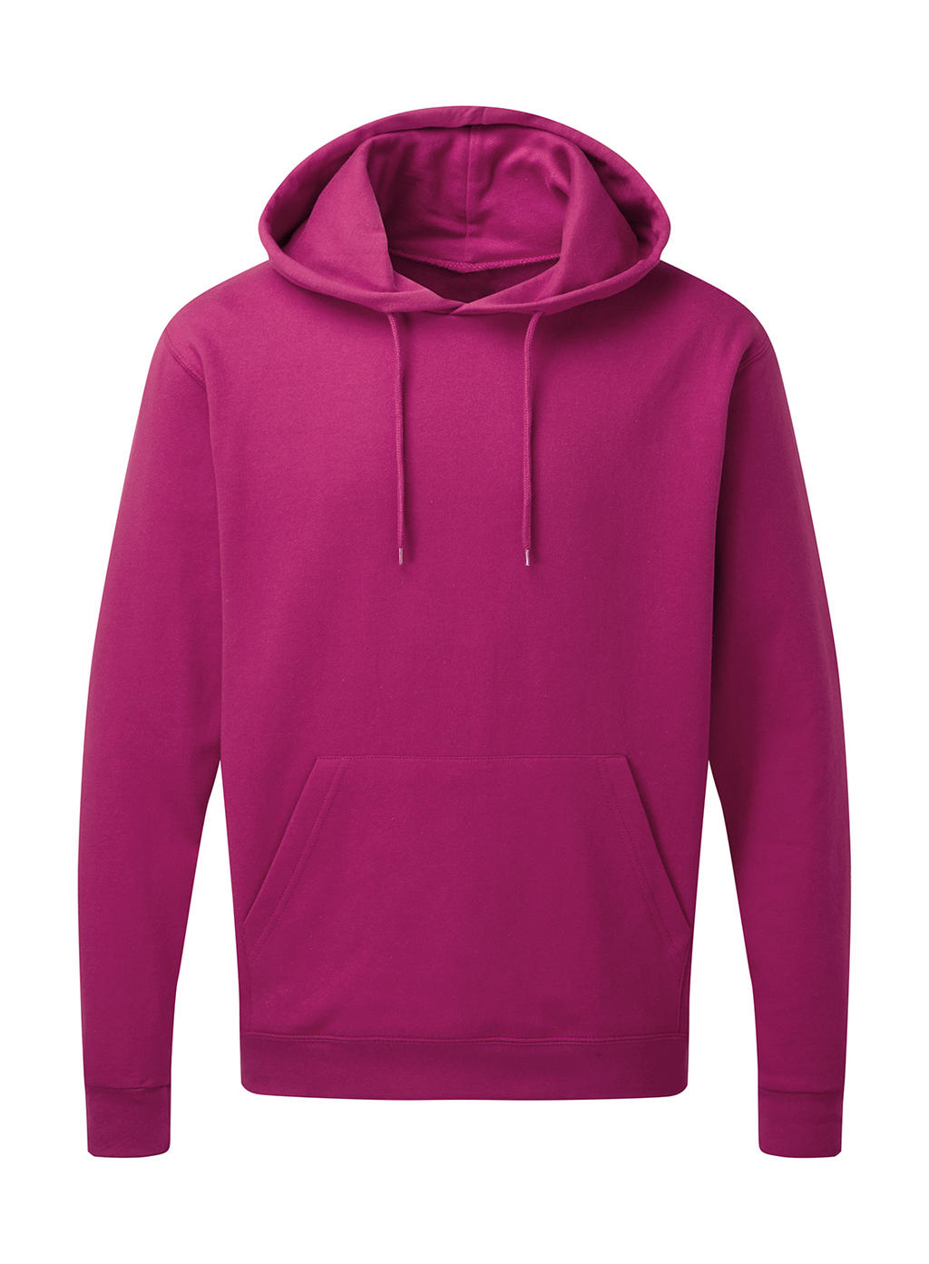  Mens Hooded Sweatshirt in Farbe Dark Pink