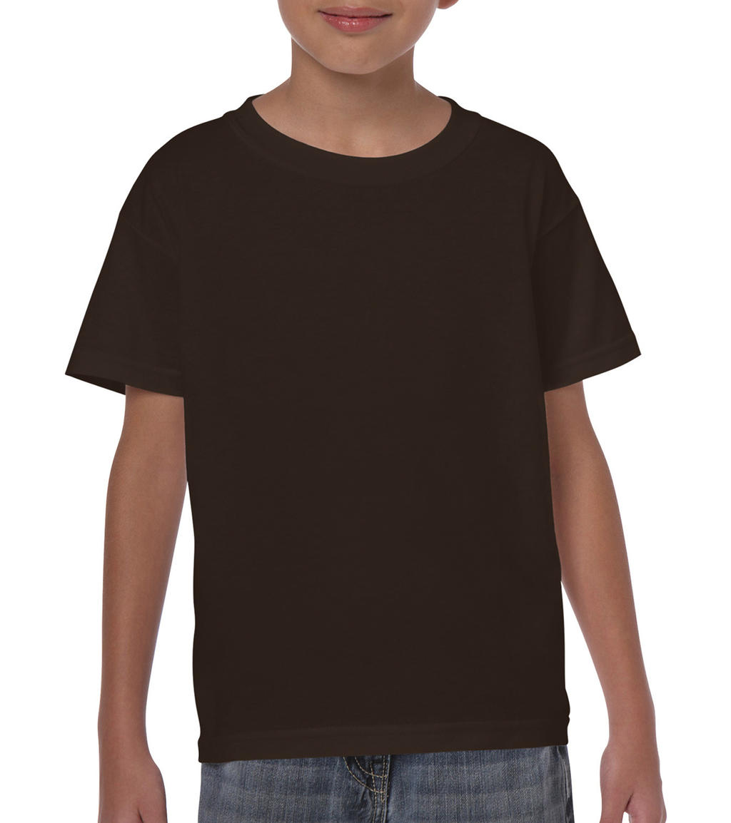  Heavy Cotton Youth T-Shirt in Farbe Dark Chocolate
