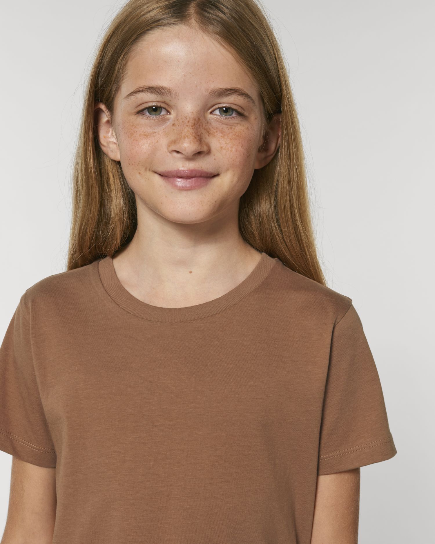 Kids T-Shirt Mini Creator in Farbe Caramel