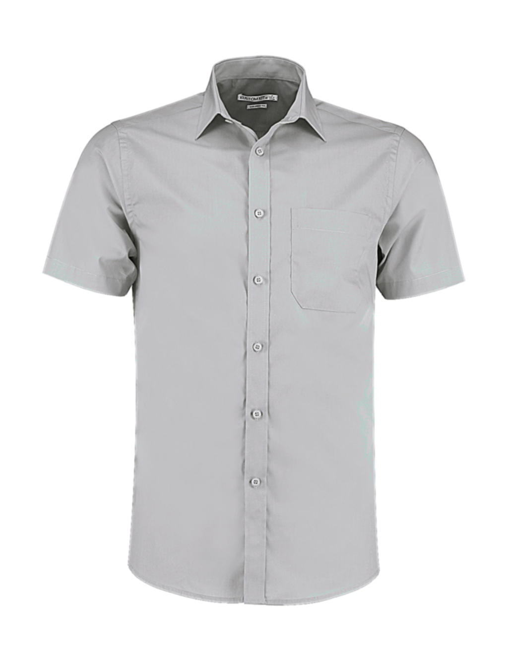  Tailored Fit Poplin Shirt SSL in Farbe Light Grey