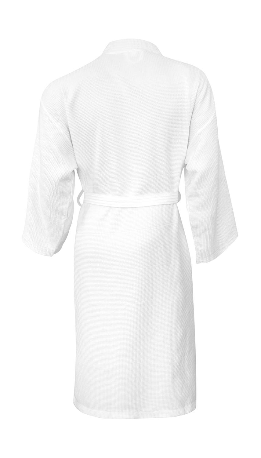  Constance Waffle Pique Bath Robe in Farbe Snowwhite