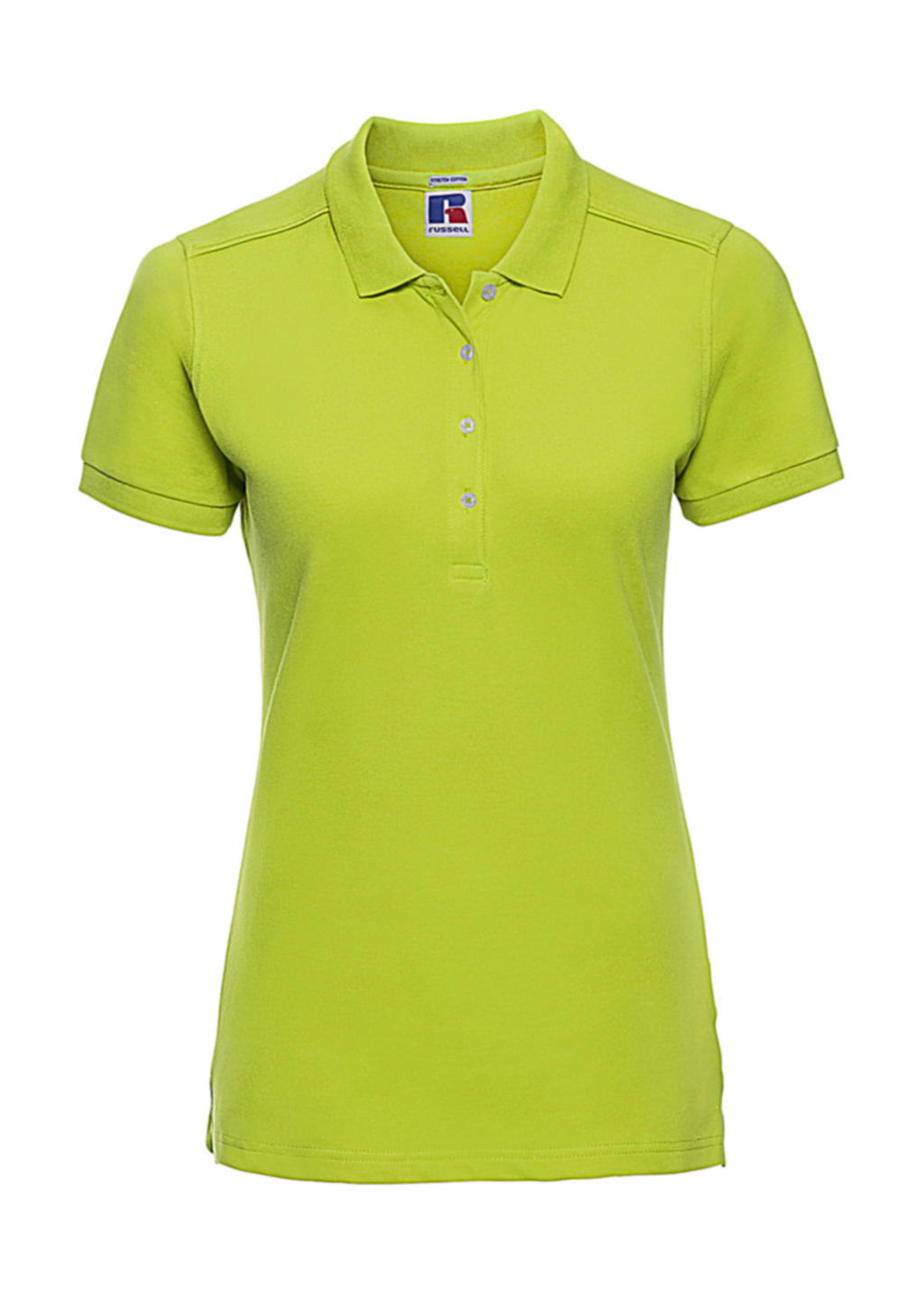  Ladies Fitted Stretch Polo in Farbe Lime