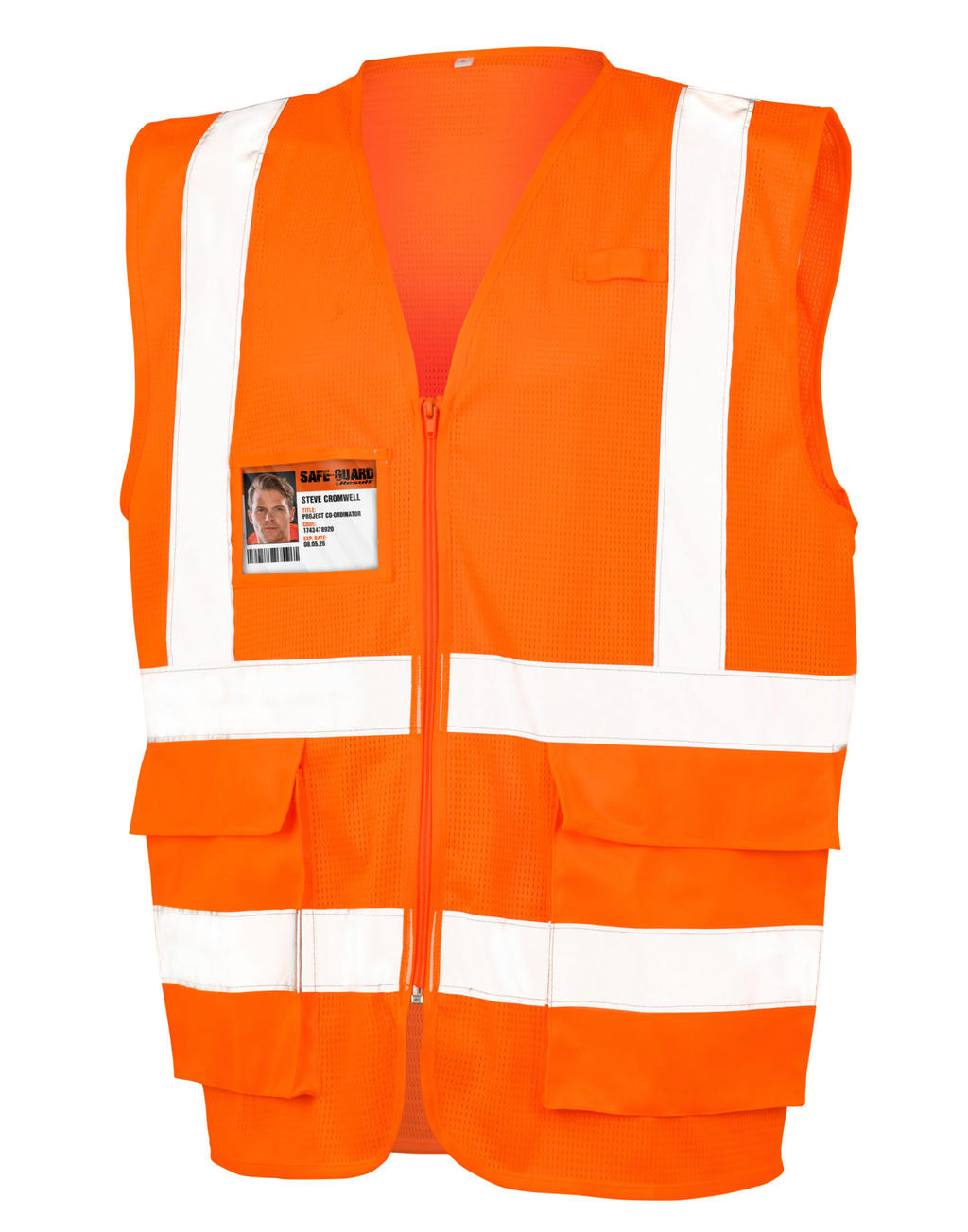 Executive Cool Mesh Safety Vest in Farbe Fluorescent Orange