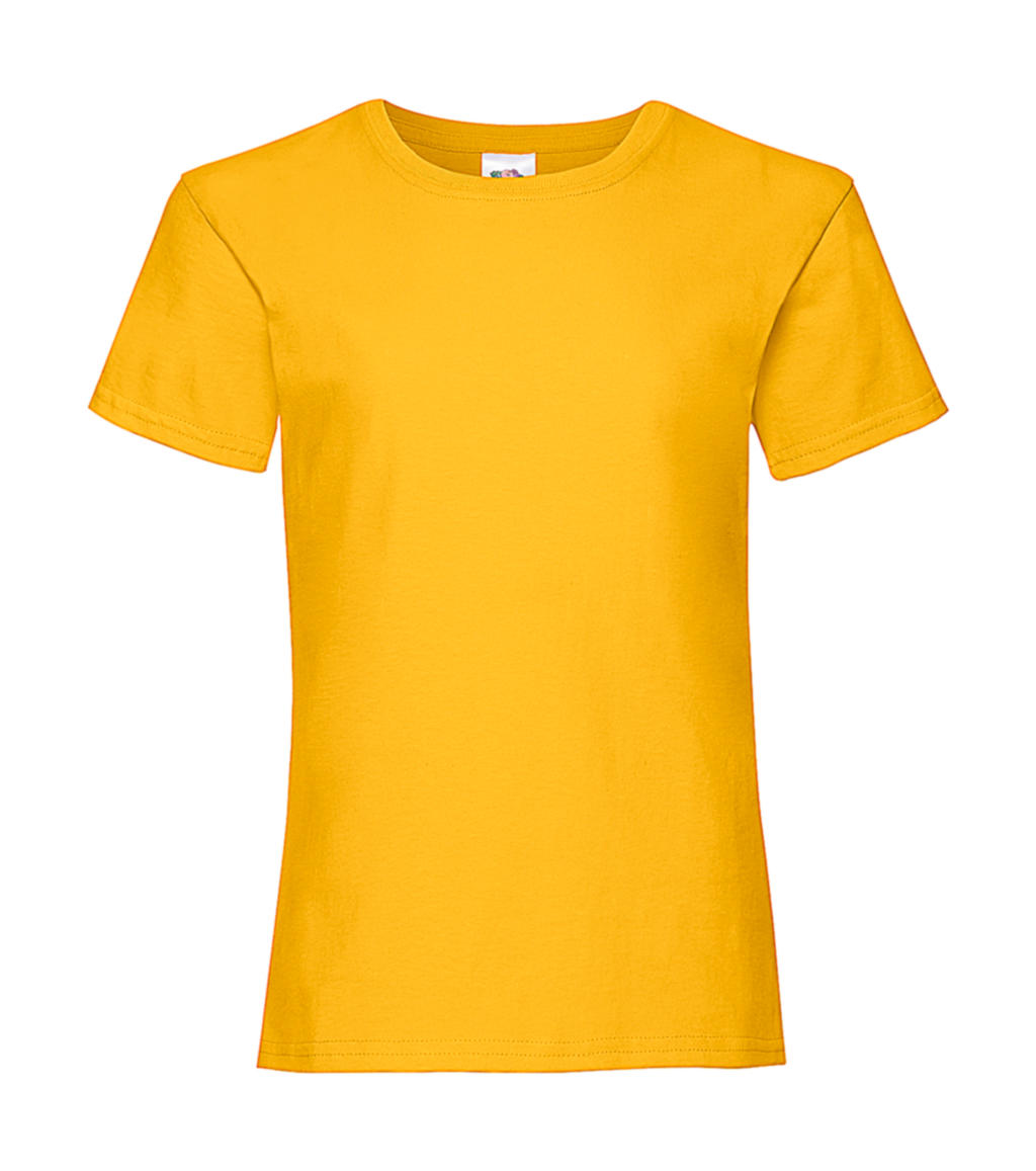  Girls Valueweight T in Farbe Sunflower