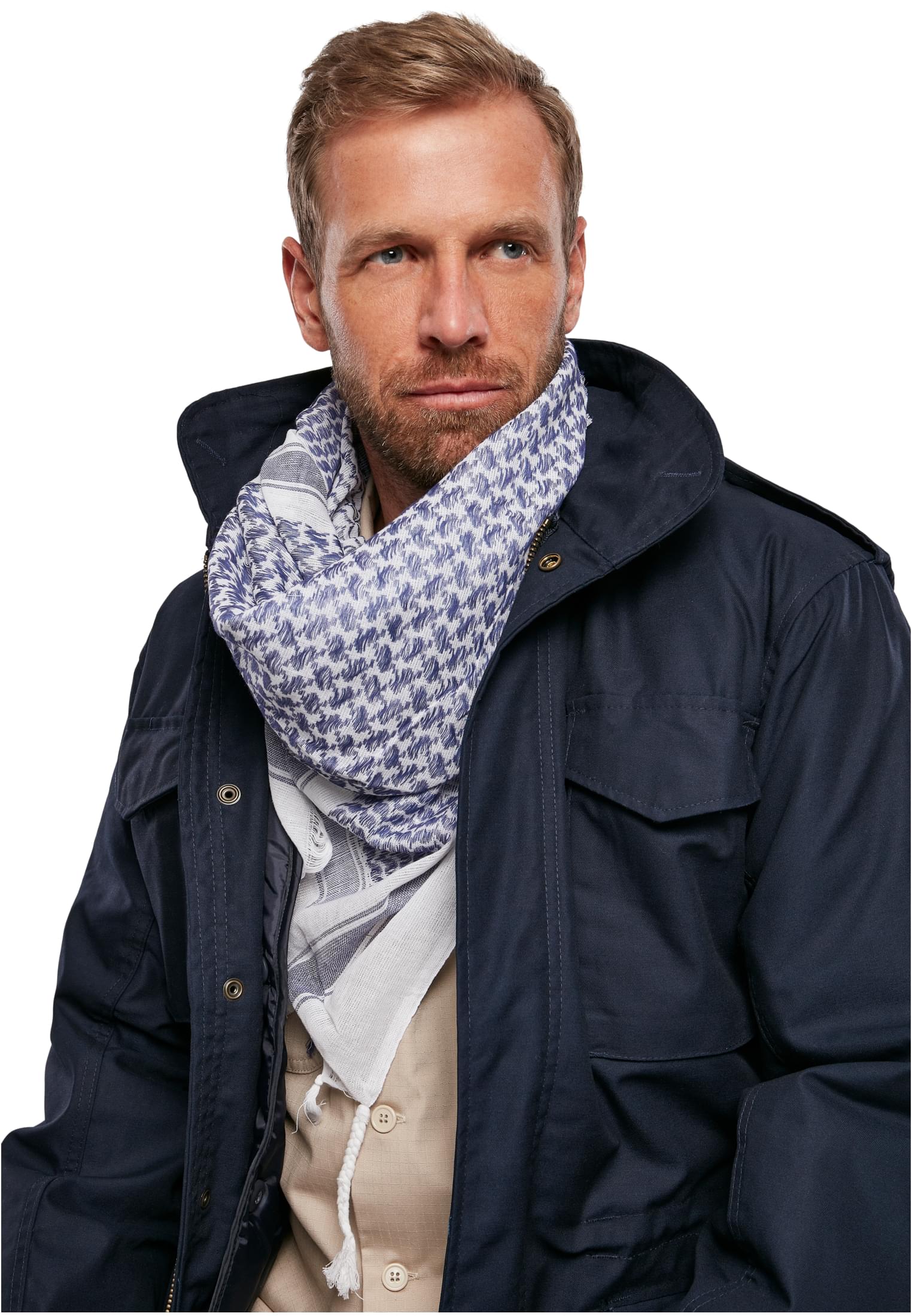 Accessoires Shemag Scarf in Farbe blue/wht