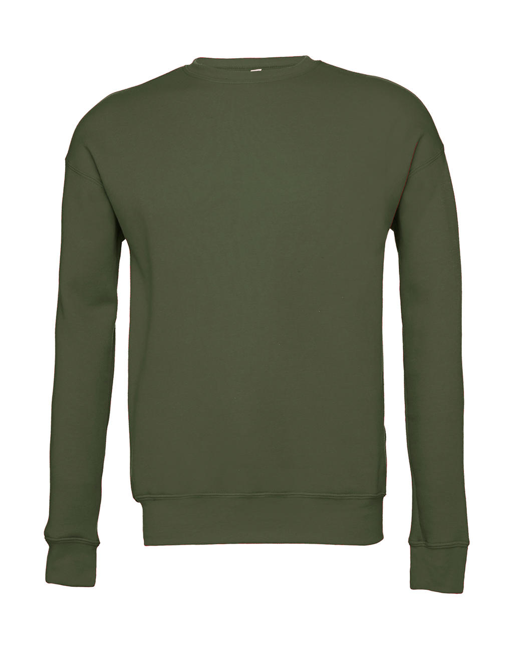  Unisex Drop Shoulder Fleece in Farbe Military Green